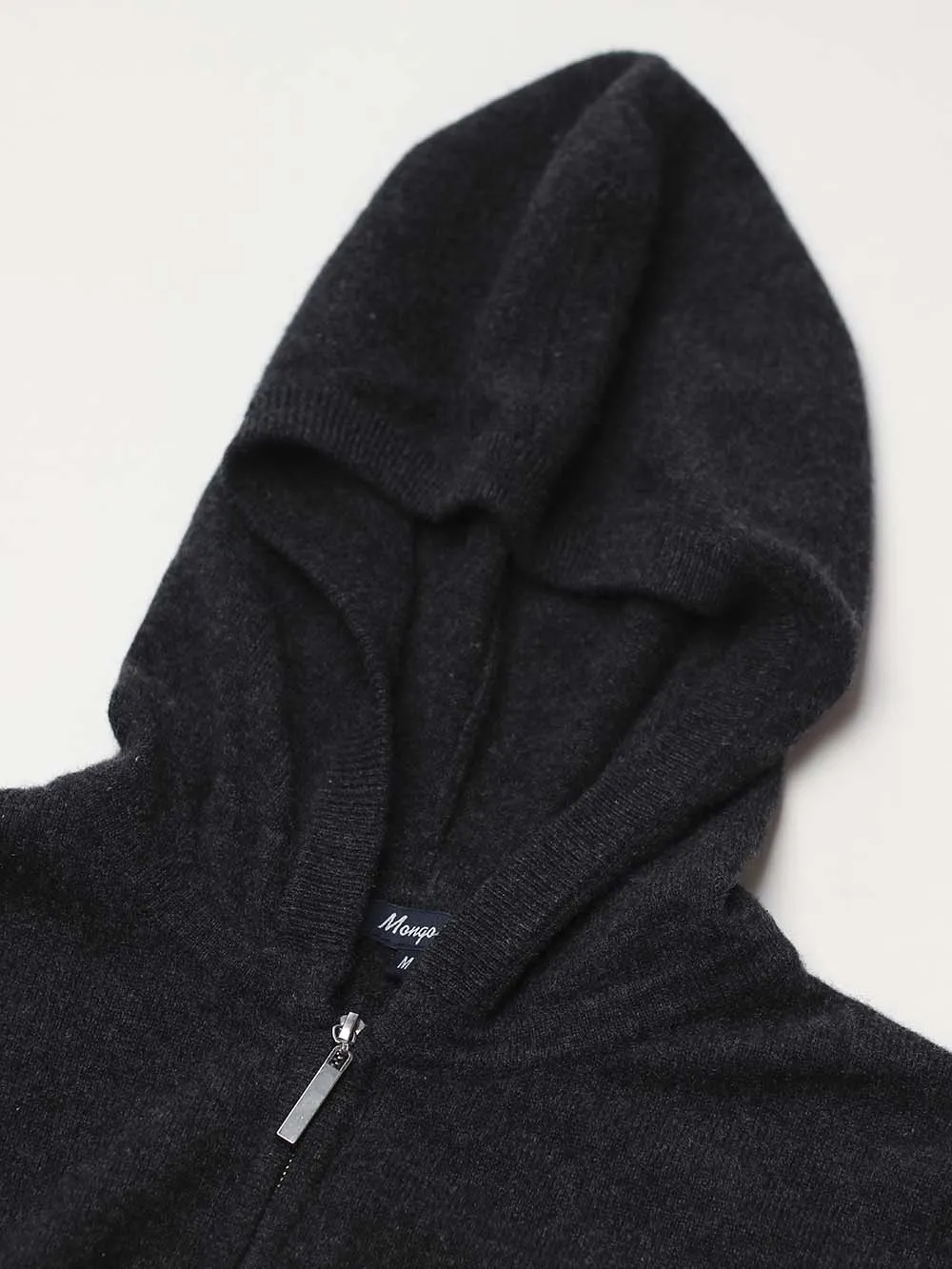 100% Mongolian Cashmere Hood Cardigan