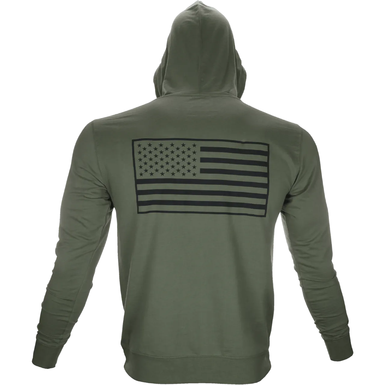 5% Military Green Pullover Hoodie