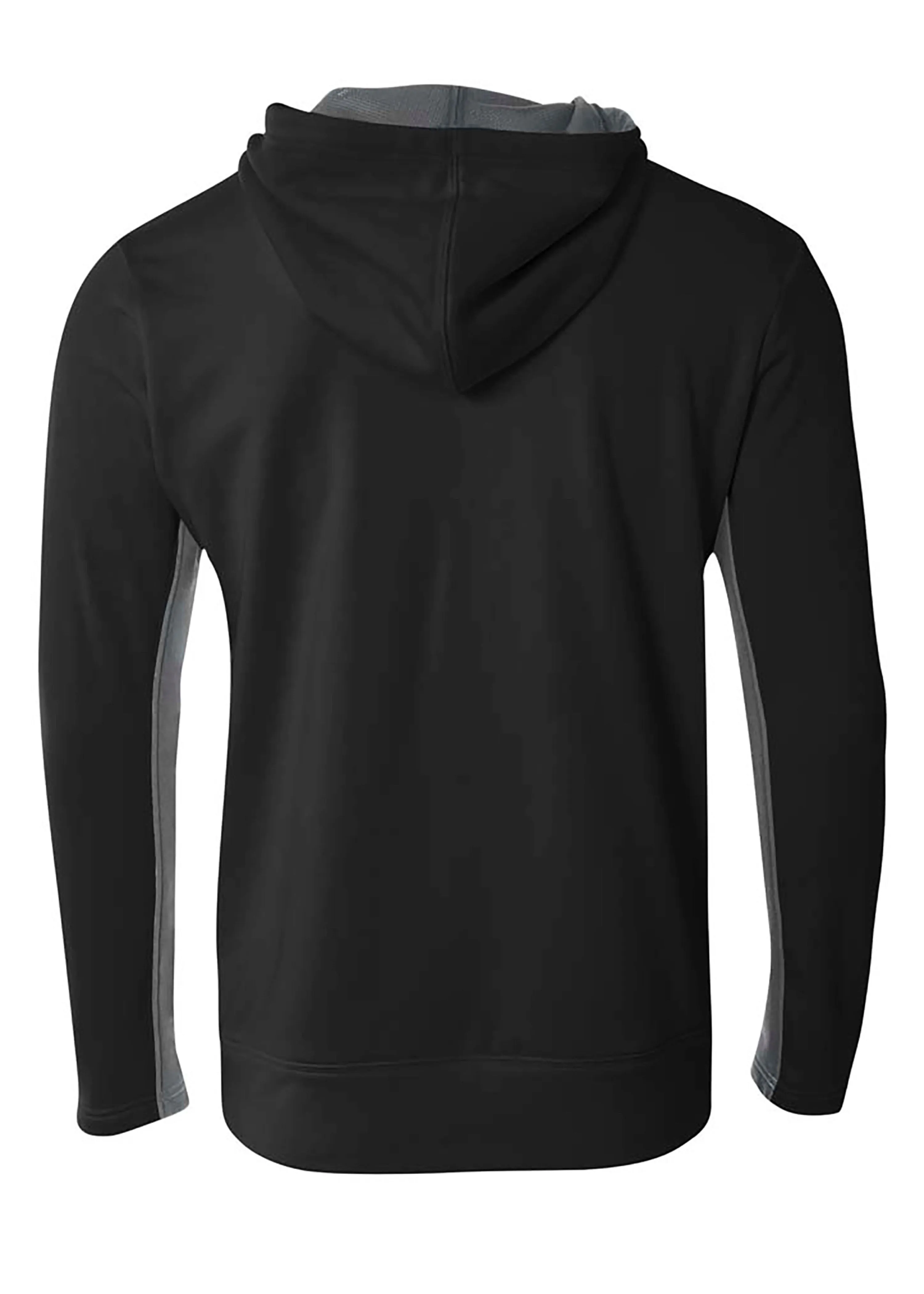 A4 Mens Full Zip Color Block Fleece Hoodie