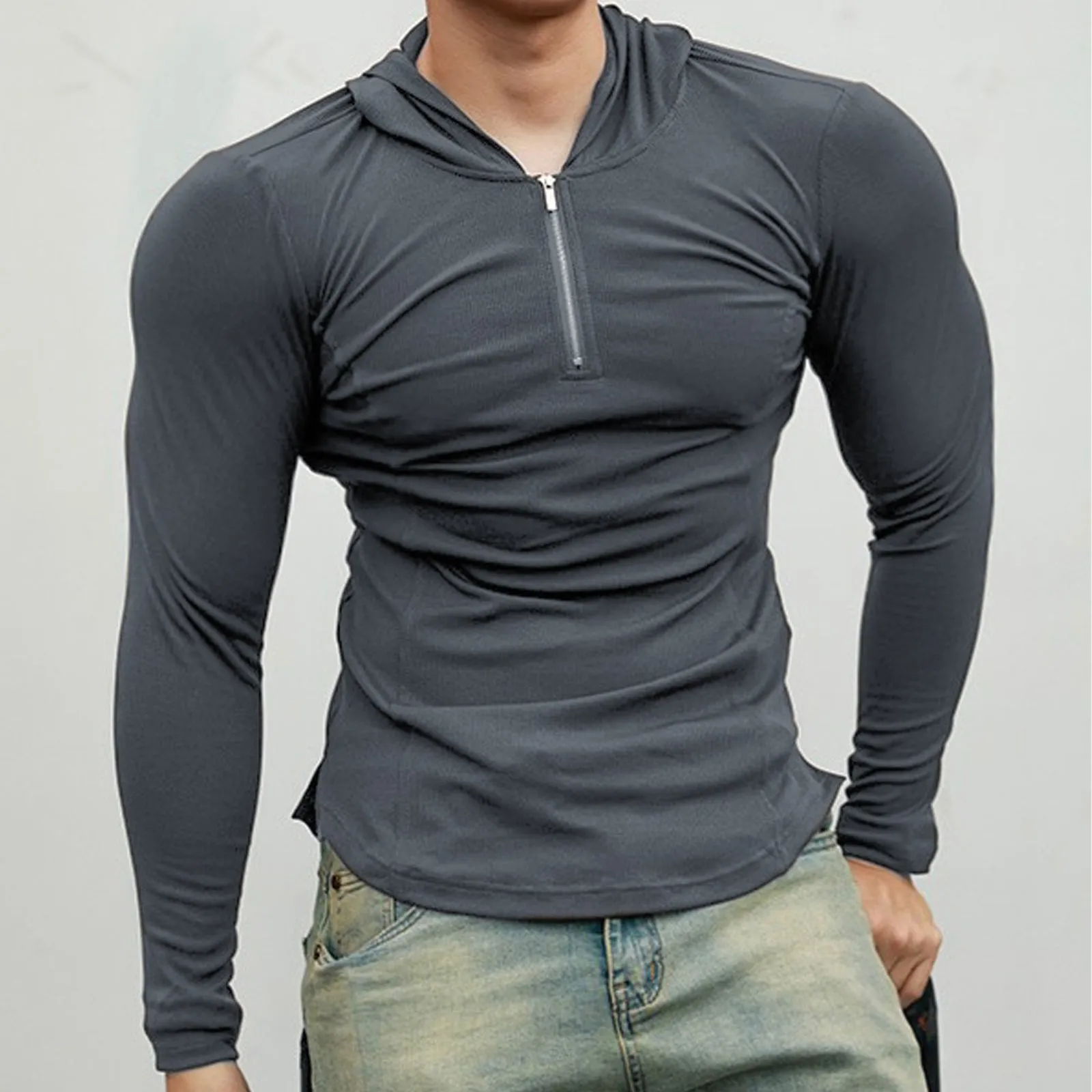 ACTIVE DRY-FIT MOISTURE WICKING ZIPPER HOODIE