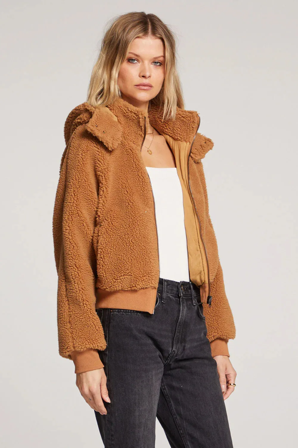 Alamoso Teddy Bear Jacket | Camel