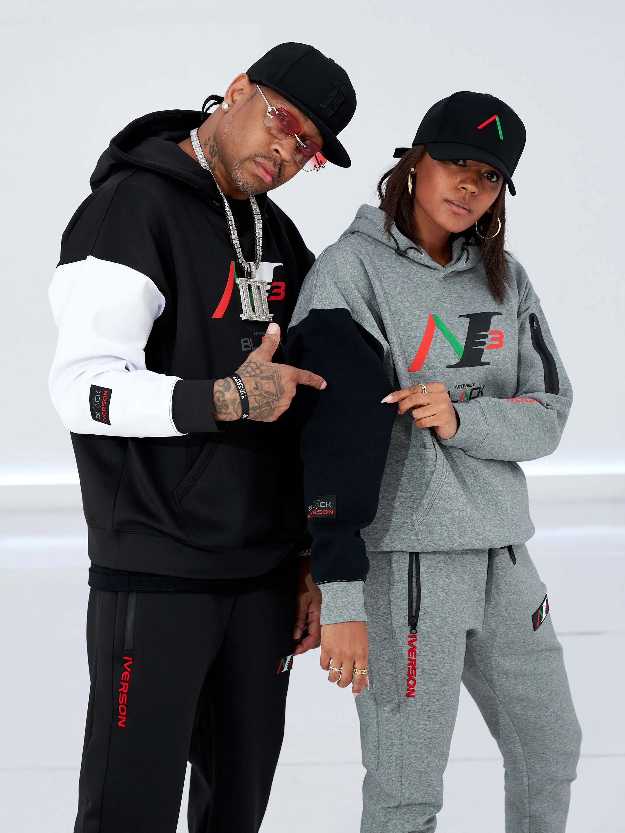 Allen Iverson x Actively Black "The Sleeve" Hoodie