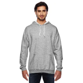 Anvil Men's Heather Grey Pullover Hooded Fleece Sweatshirt