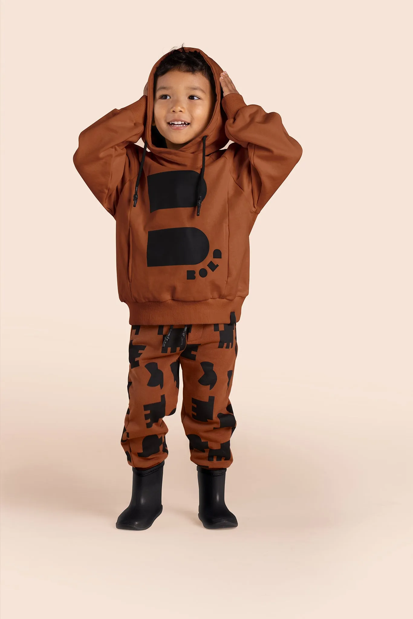 Be Bold Kids Terry Hoodie l Rust