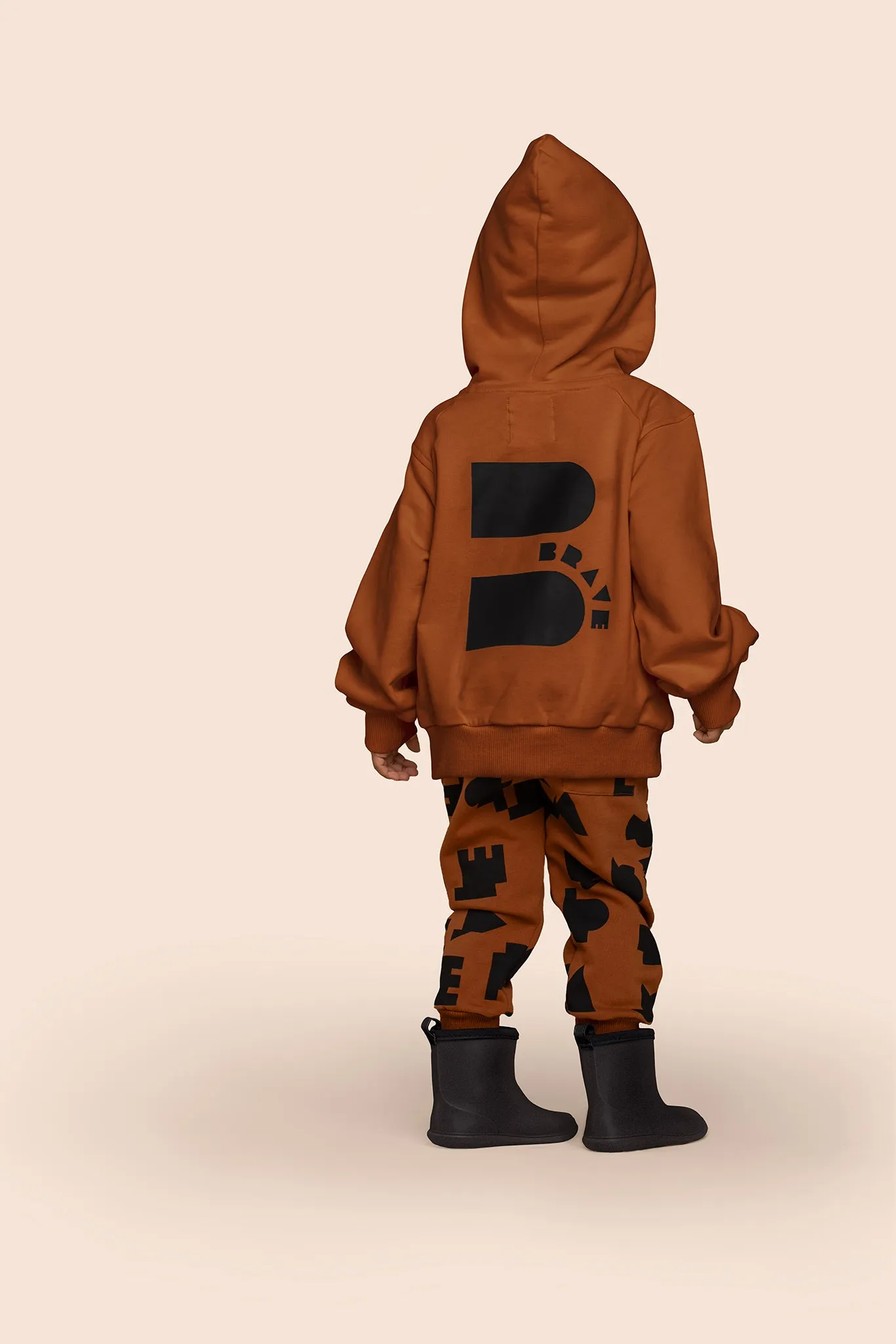 Be Bold Kids Terry Hoodie l Rust