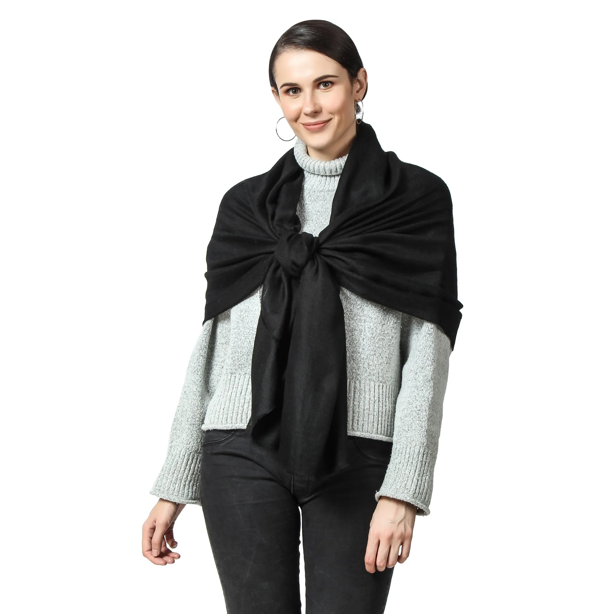 Black Cashmere Scarf