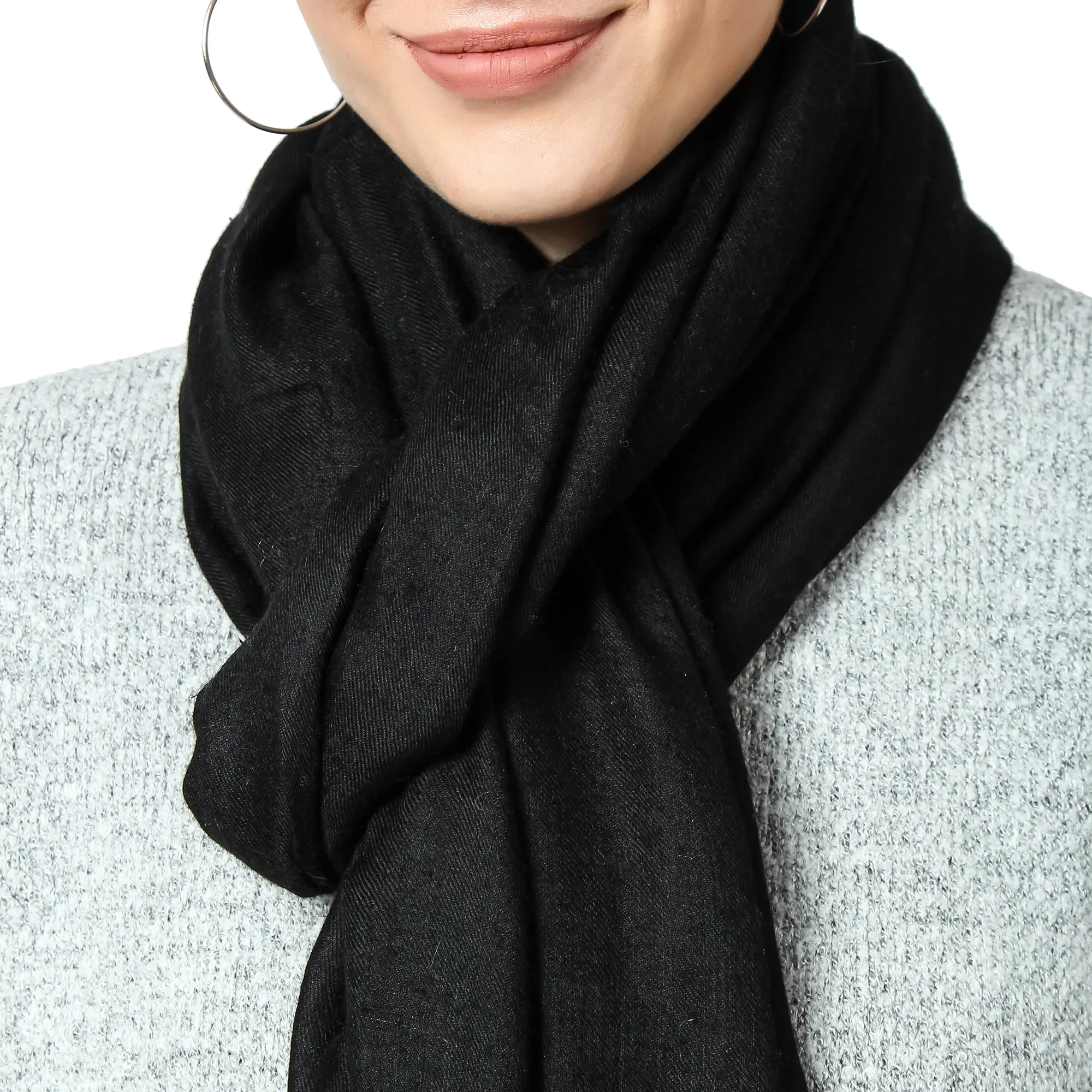 Black Cashmere Scarf