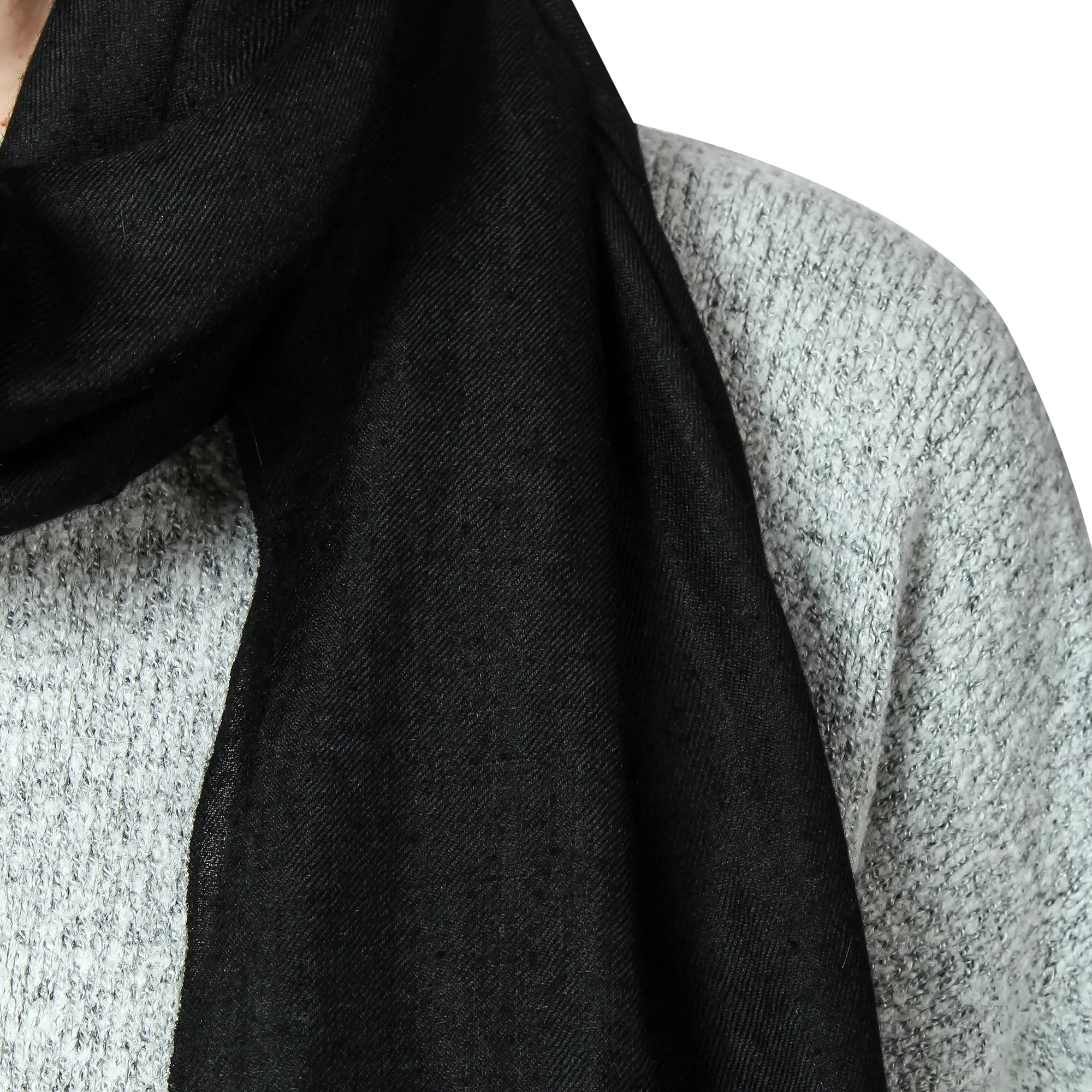 Black Cashmere Scarf