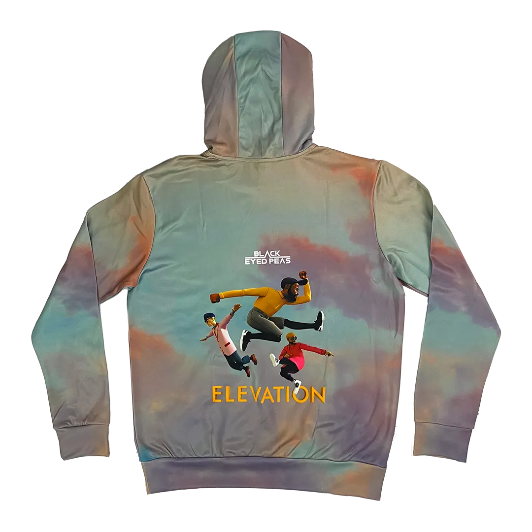 Black Eyed Peas "Elevation Jumping" Pullover Hoodie in Dye Sublimation