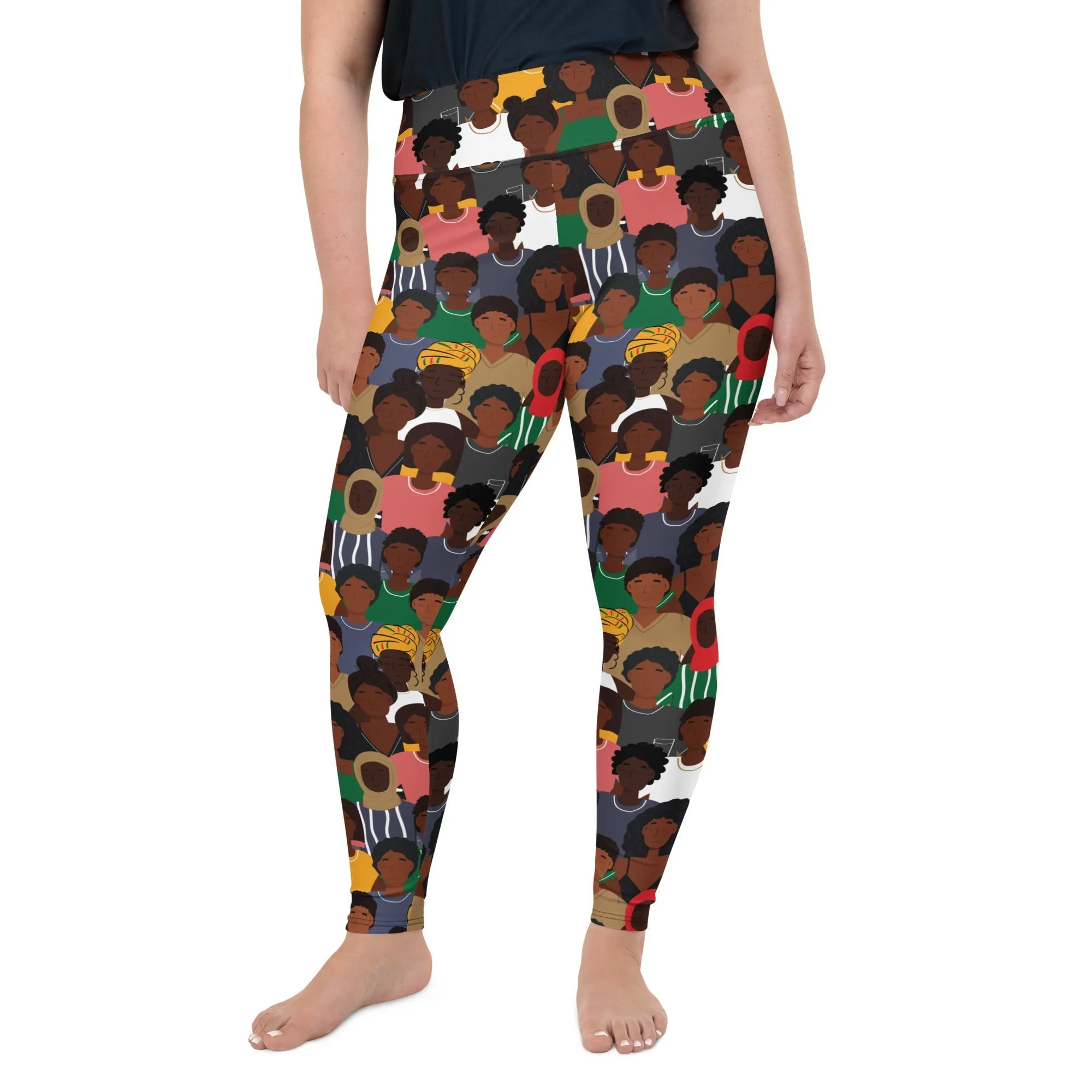 Black History Celebration Plus Size Leggings