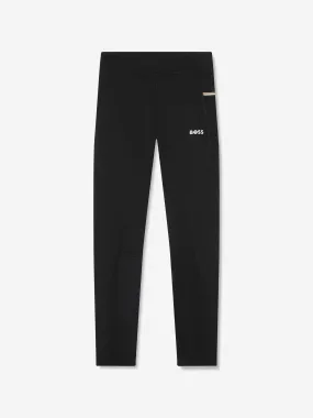 BOSS Girls Logo Leggings In Black