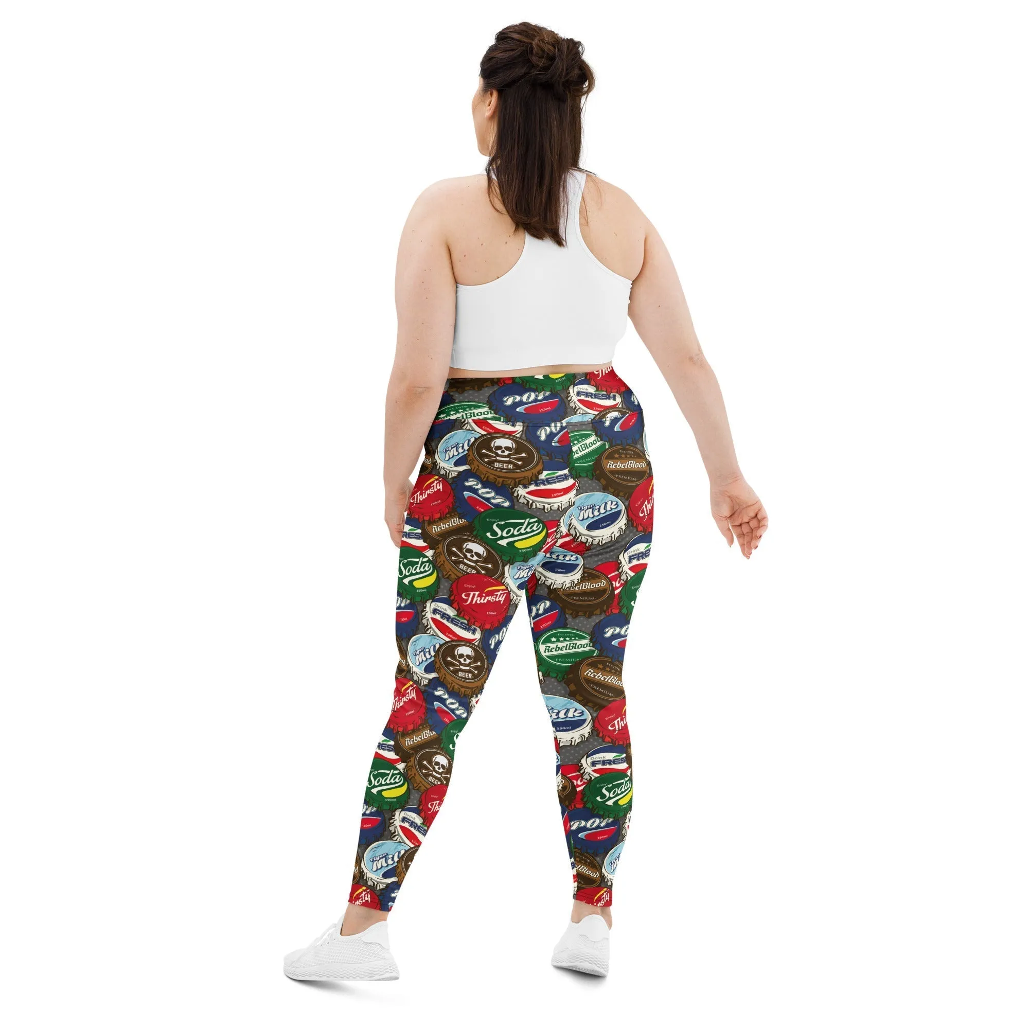 Bottle Caps Plus Size Leggings