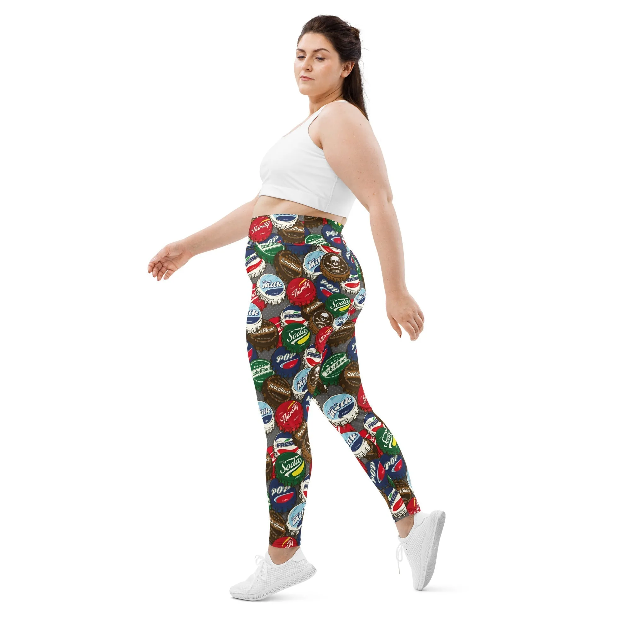 Bottle Caps Plus Size Leggings