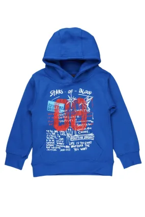 Boys Gabin Royal Graphic Hoodie