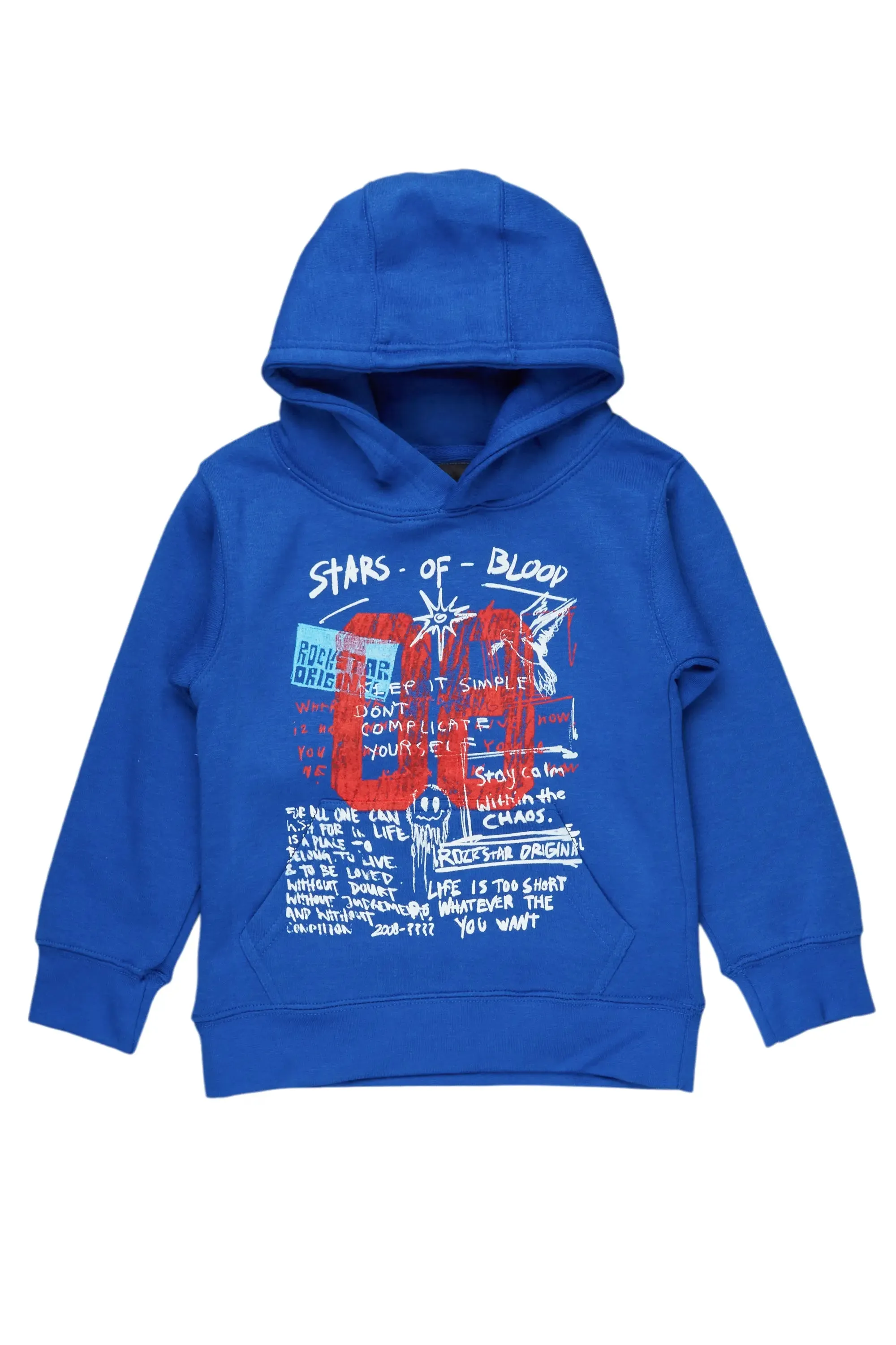 Boys Gabin Royal Graphic Hoodie