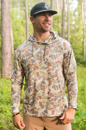 Burlebo Performance Hoodie -Driftwood Camo