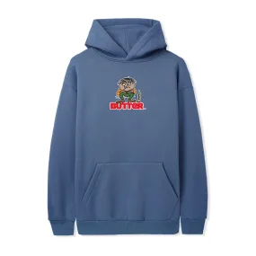 Butter Goods Blues Logo Hoodie - Denim Blue