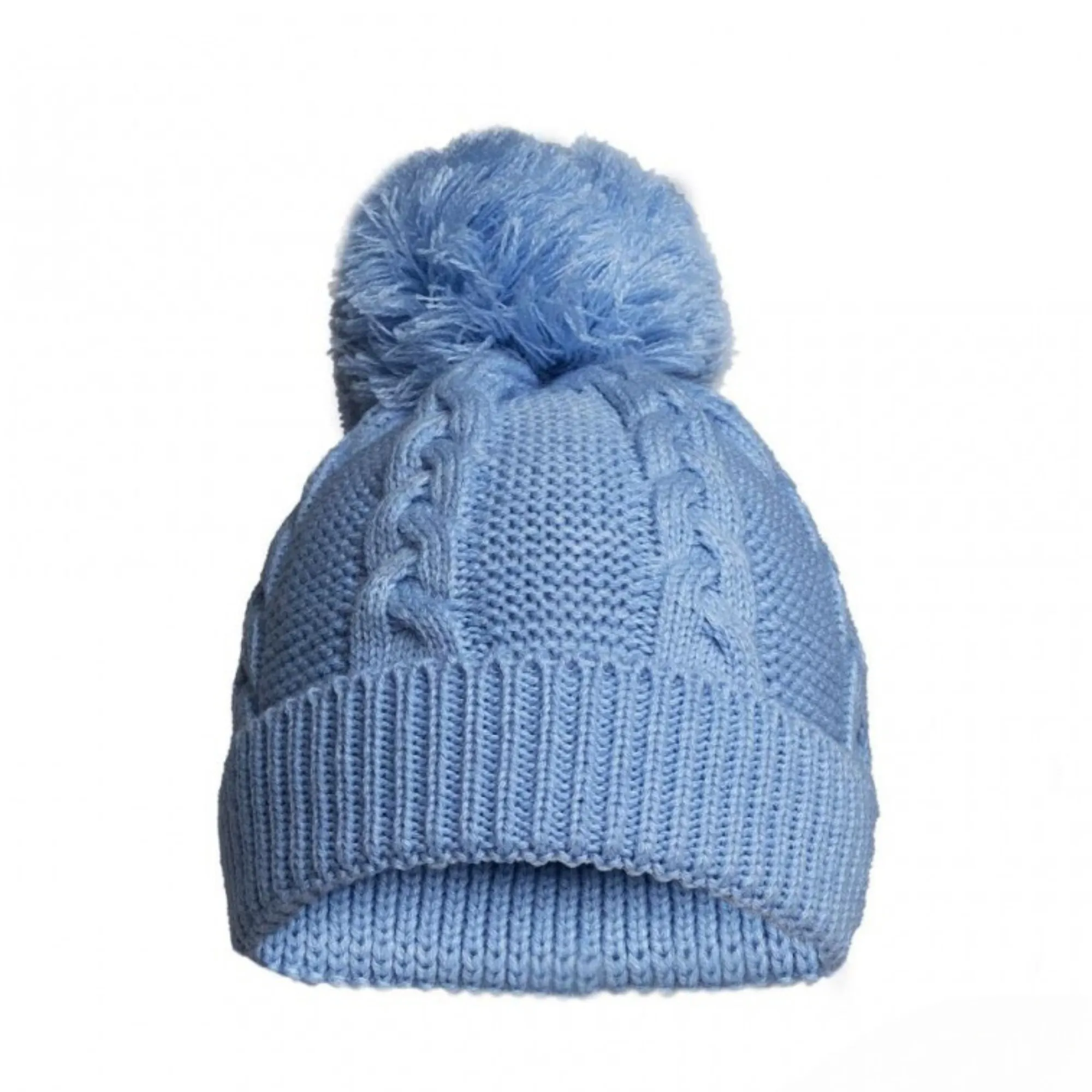 Cable Knit Pom Pom Hat - Personalised Gift