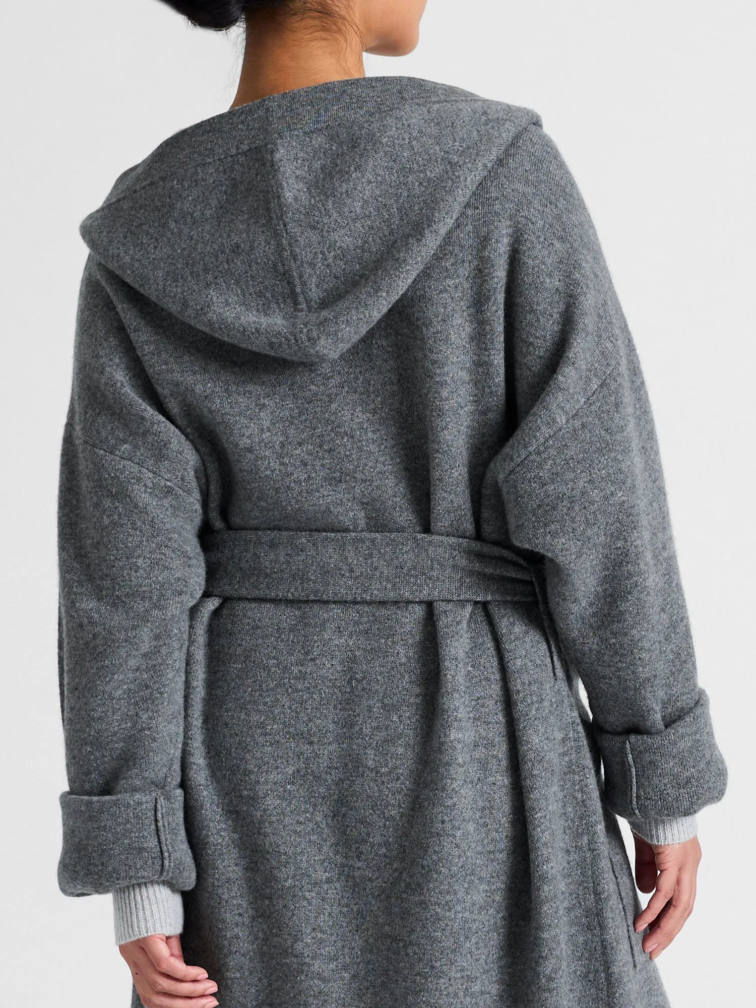 Cashmere coat "Nora" - dark grey