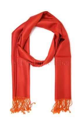 Cathy Orange Silk Scarf - TTM280