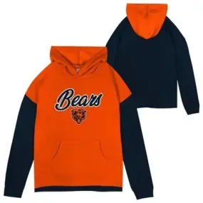 Chicago Bears Kids Pullover Hoodie Team Logo NFL Licensed Apparel Casual Fit