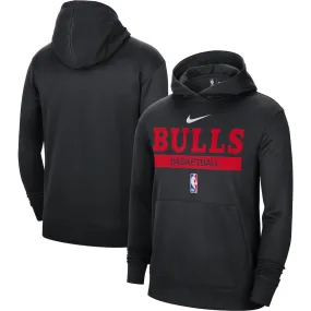 Chicago Bulls Nike 2022/23 Spotlight On-Court Practice Performance Pullover Hoodie - Black