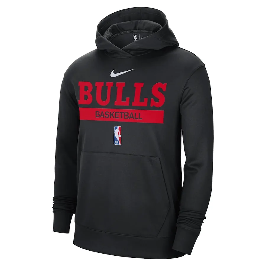 Chicago Bulls Nike 2022/23 Spotlight On-Court Practice Performance Pullover Hoodie - Black