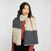 Colour Block Stripe Scarf