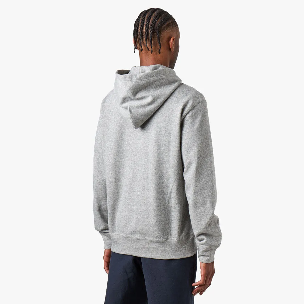 COMME des GARÇONS PLAY Red Heart Pullover Hoodie / Grey