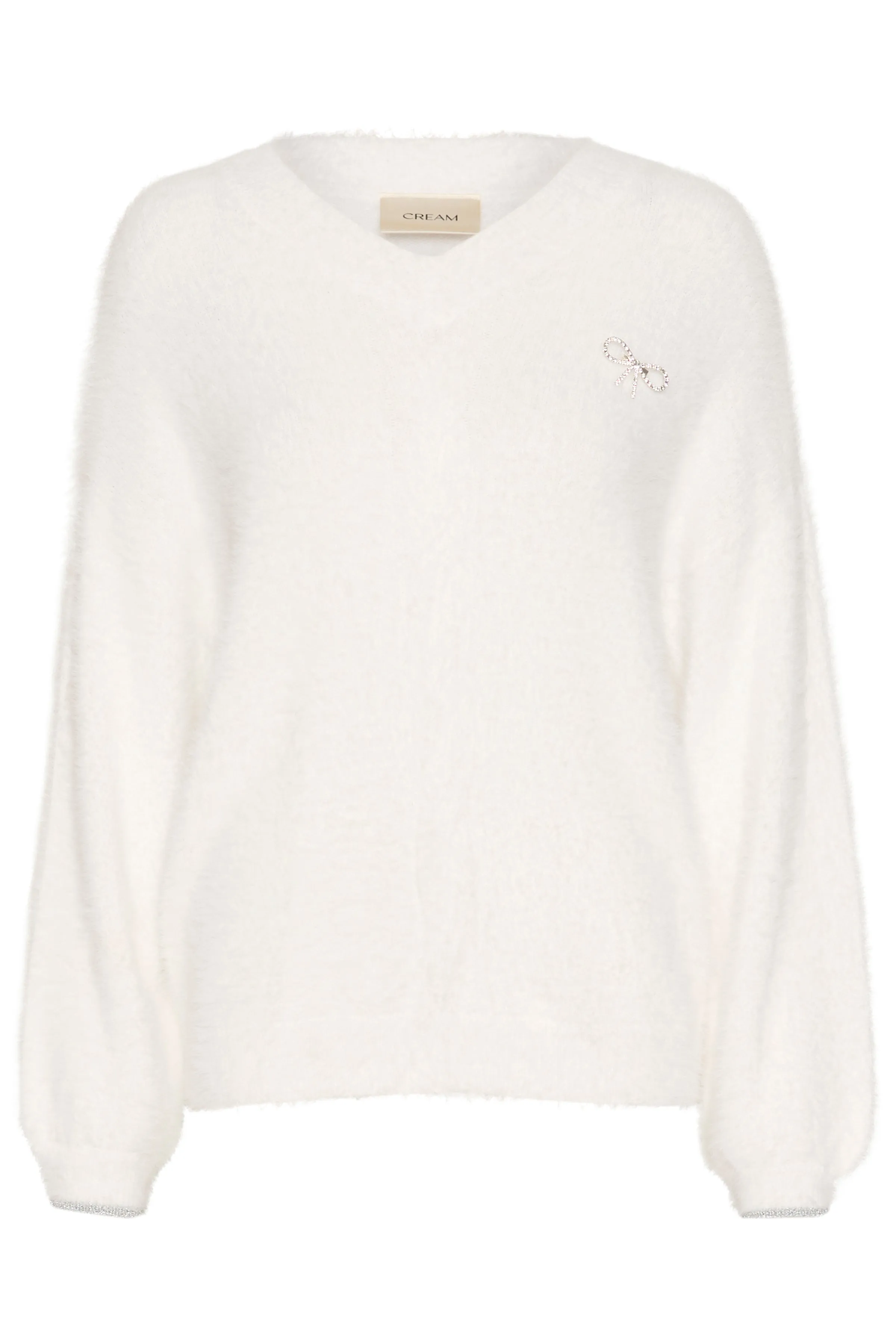 Cream Frosty Knit Pullover