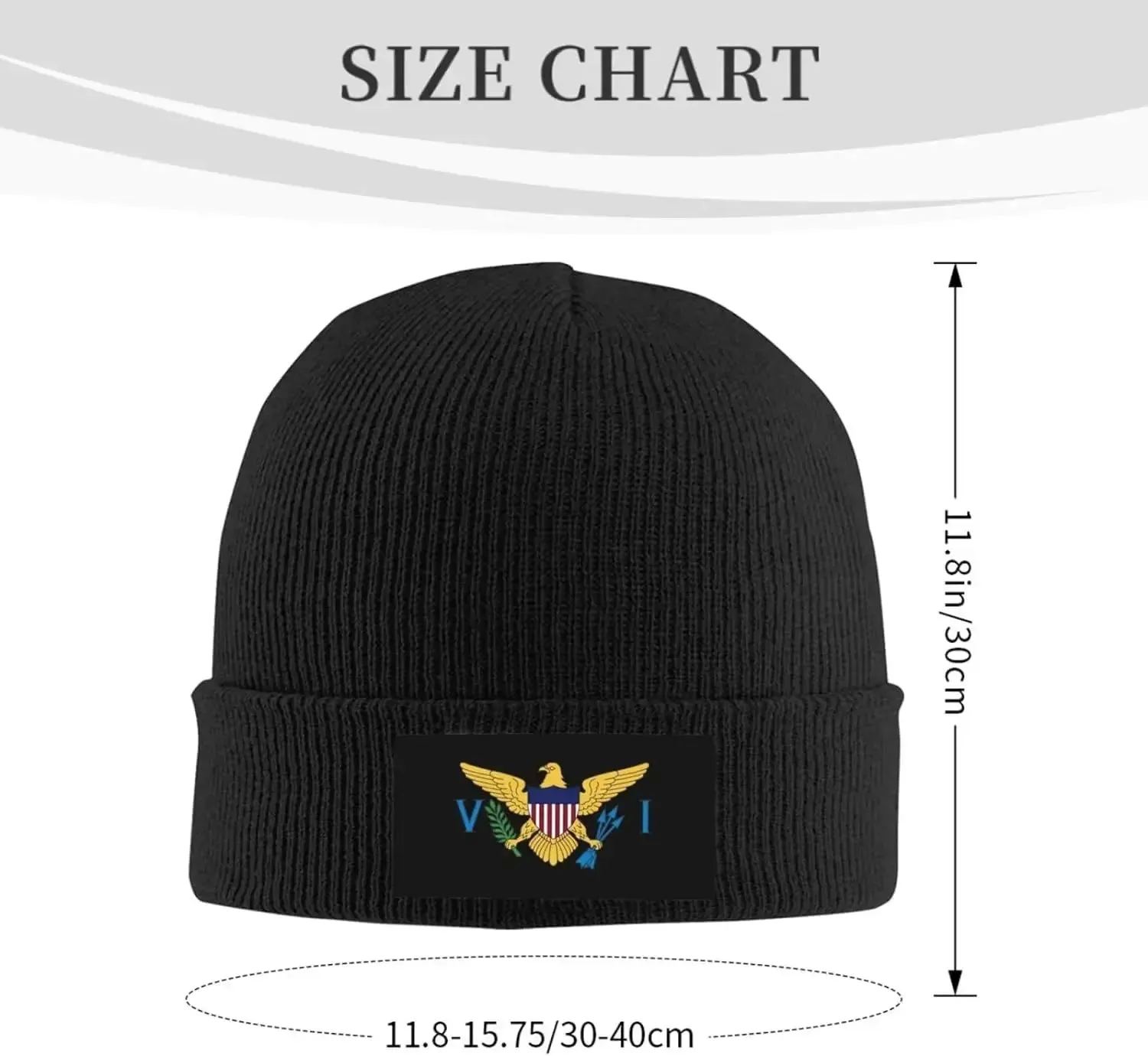 Cute Puerto Rico Flag Knit Beanie Hats for Women Men Soft Stretch Ski Skull Cap Slouchy Puerto Rican Winter Hat