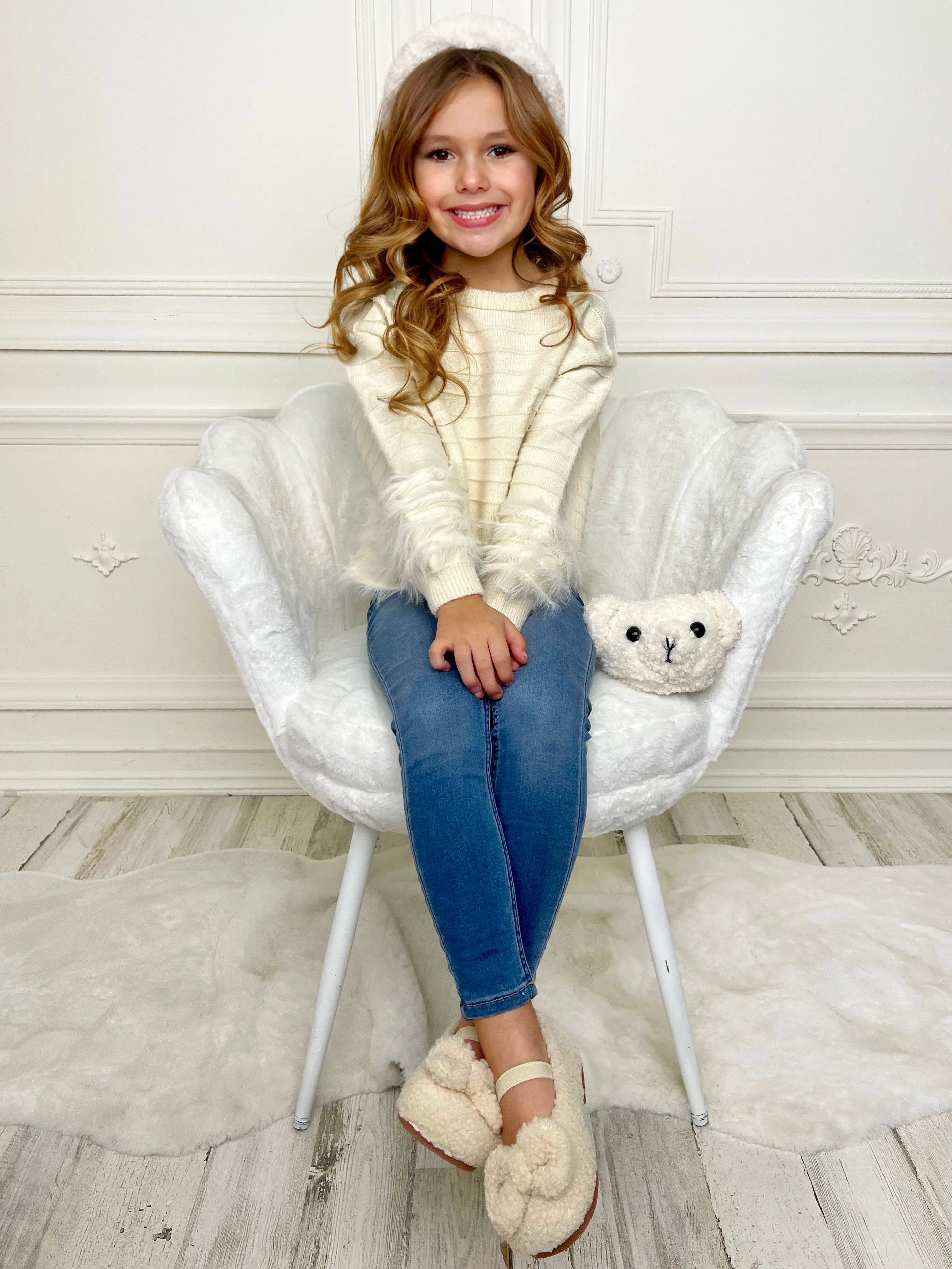 Cuteness Guaranteed Furry Knit Sweater