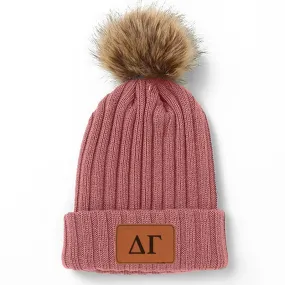 Delta Gamma Pom Pom Beanie Hat