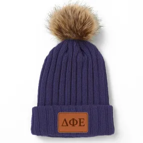 Delta Phi Epsilon Pom Pom Beanie Hat