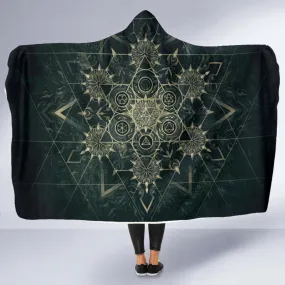 Elements of Sacred Geometry - Mystical | Hooded Blanket | Mandalazed