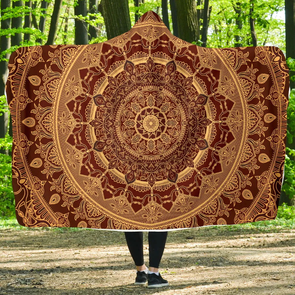 Elephants Mandala | Hooded Blanket | Mandalazed