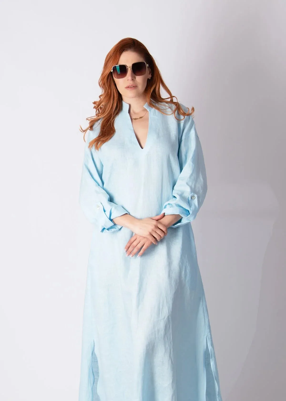 ENAS LONG LINEN SUMMER DRESS