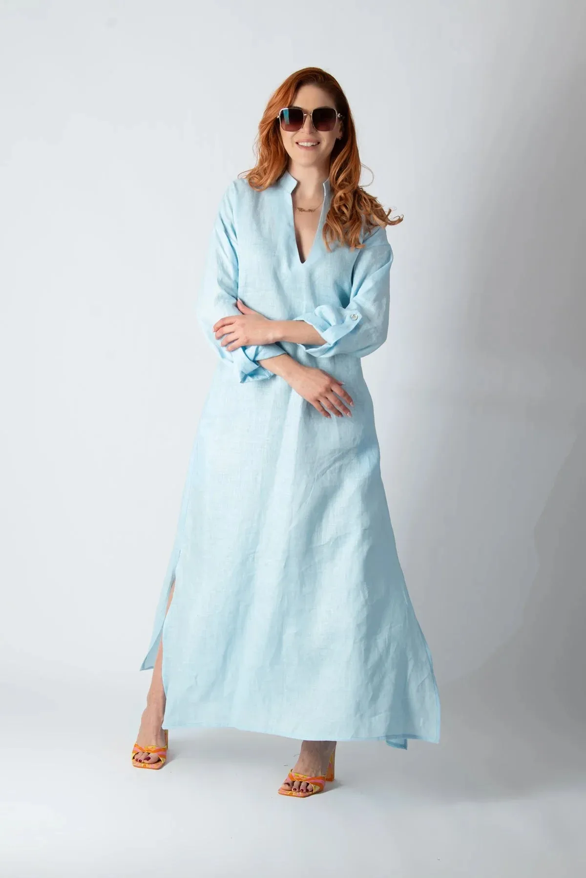 ENAS LONG LINEN SUMMER DRESS