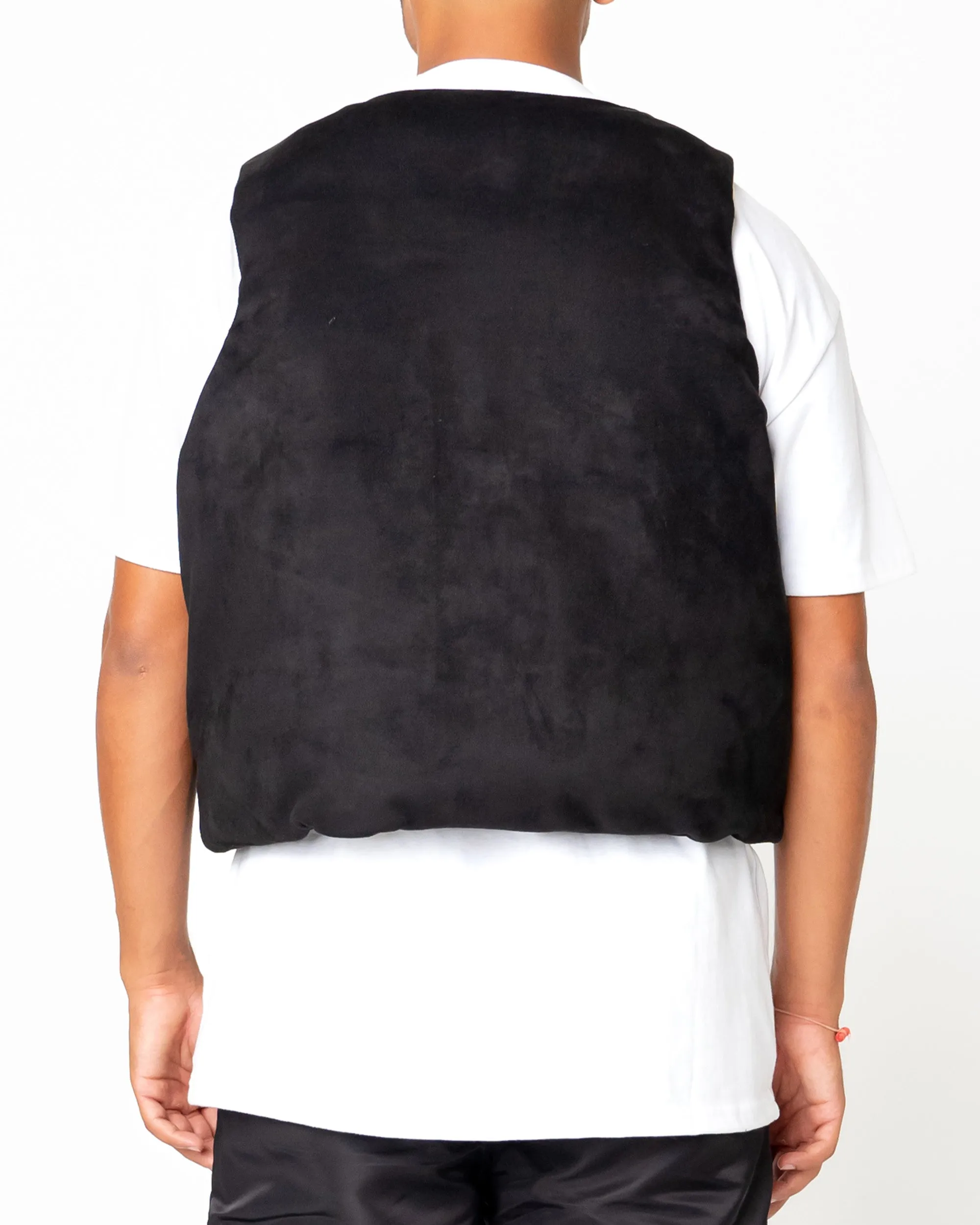 EPTM SUEDE BUBBLE VEST-BLACK