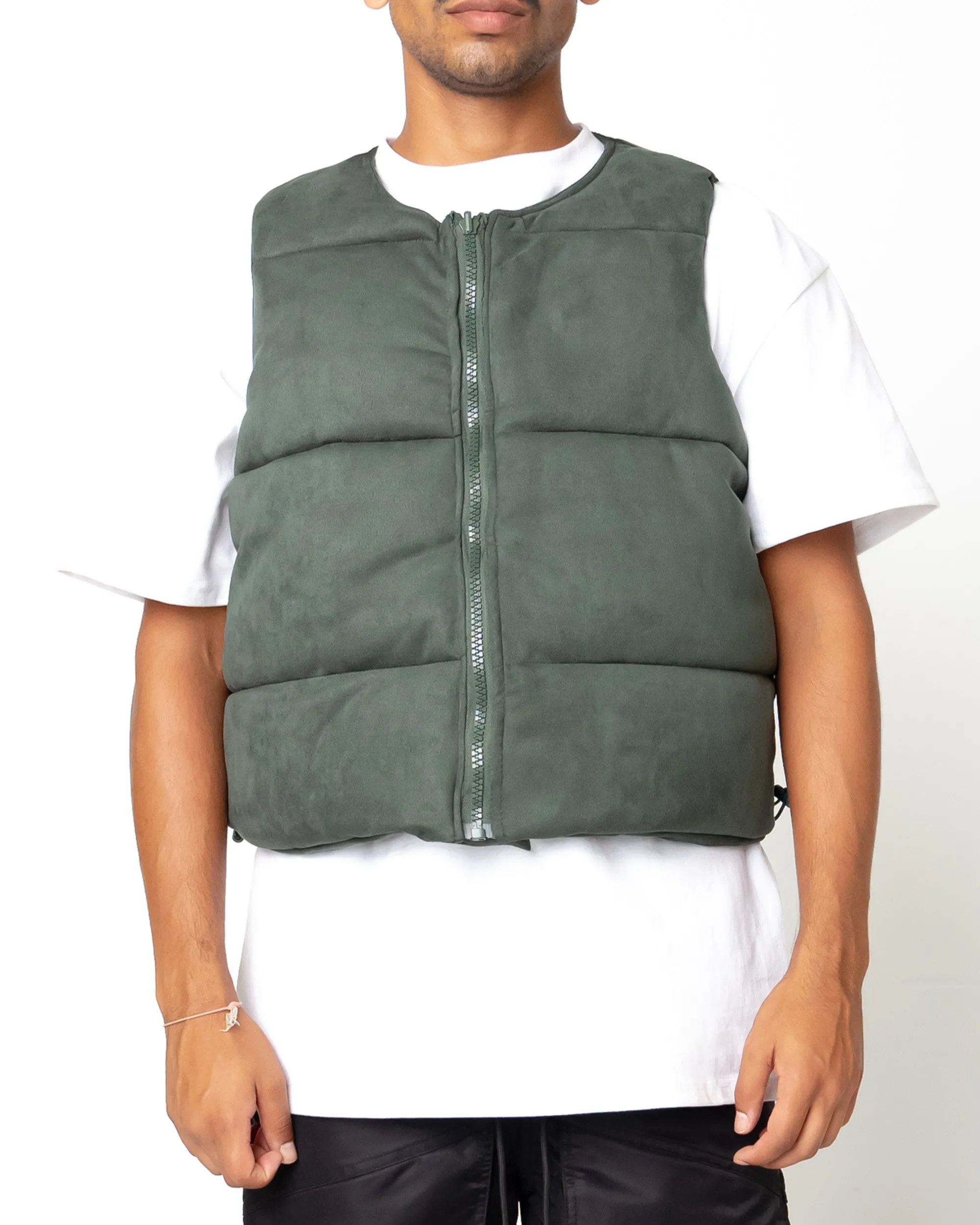 EPTM SUEDE BUBBLE VEST-HUNTER GREEN