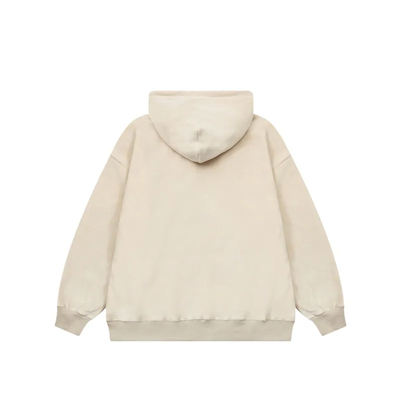 Faire Echo Loose Fit Suede Hoodie