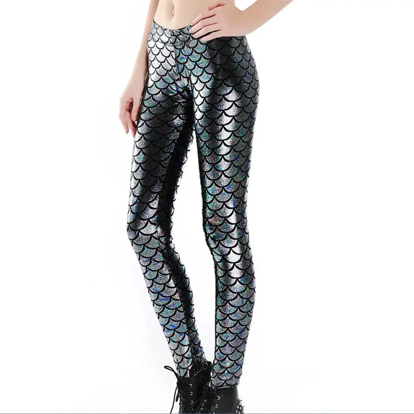 Fashion 3D Digital Print Mermaid Leggings