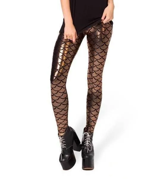 Fashion 3D Digital Print Mermaid Leggings