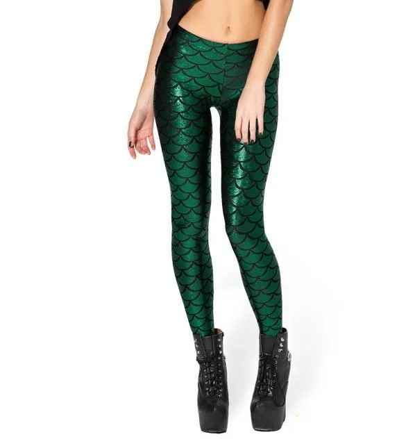 Fashion 3D Digital Print Mermaid Leggings