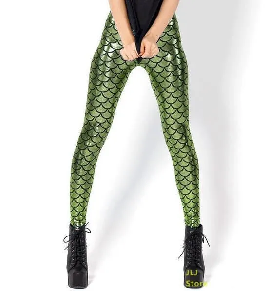 Fashion 3D Digital Print Mermaid Leggings