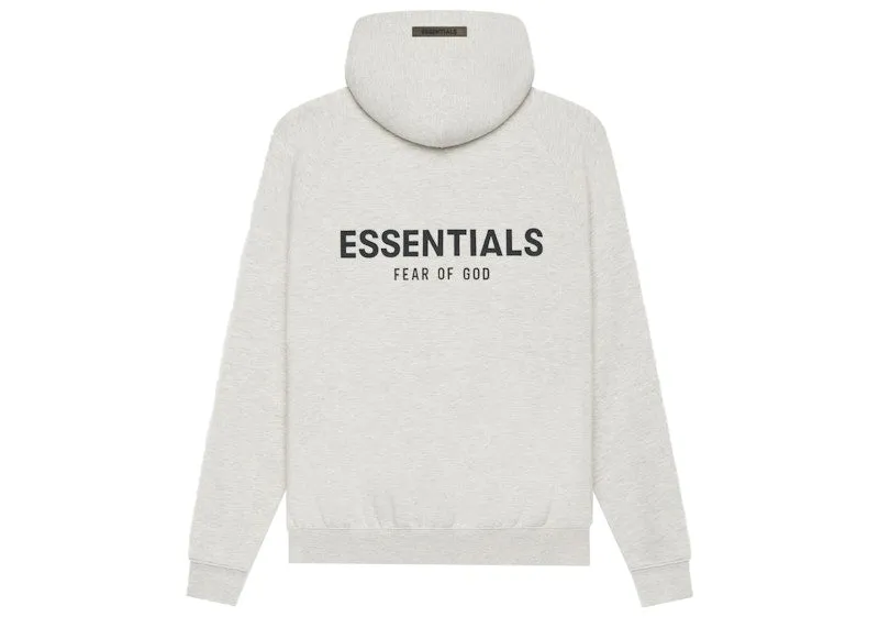 Fear Of God Essentials Pullover Hoodie Light Heather Oatmeal