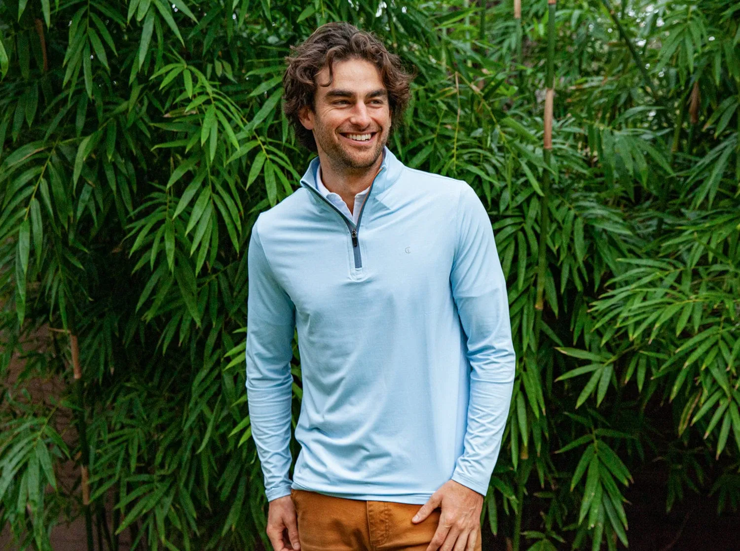 Feather Performance Pullover - Heather Blue