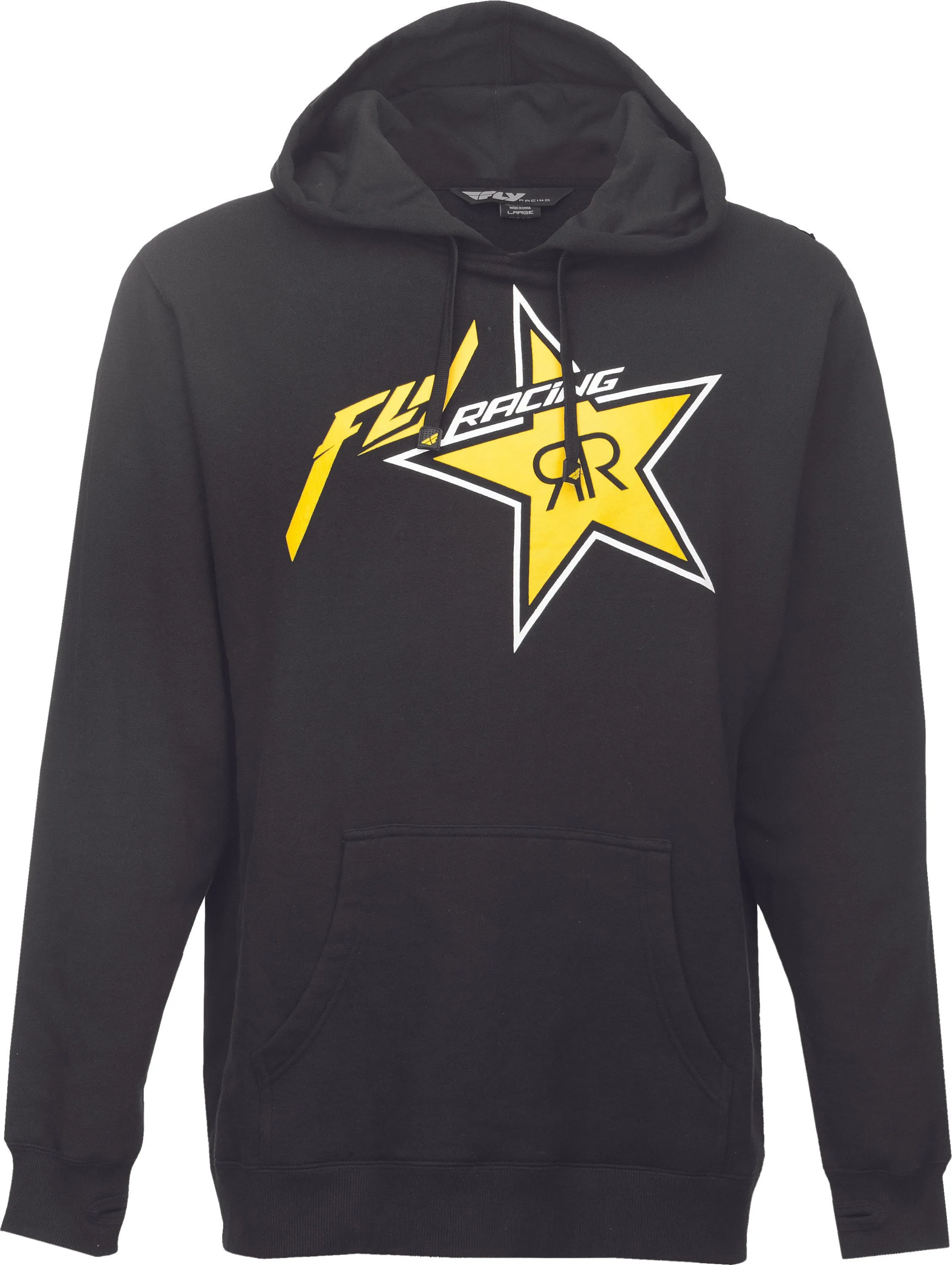 FLY RACING ROCKSTAR HOODIE BLACK/YELLOW L 354-6290L