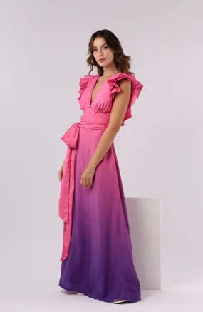 FR Cloud Long Dress Pink