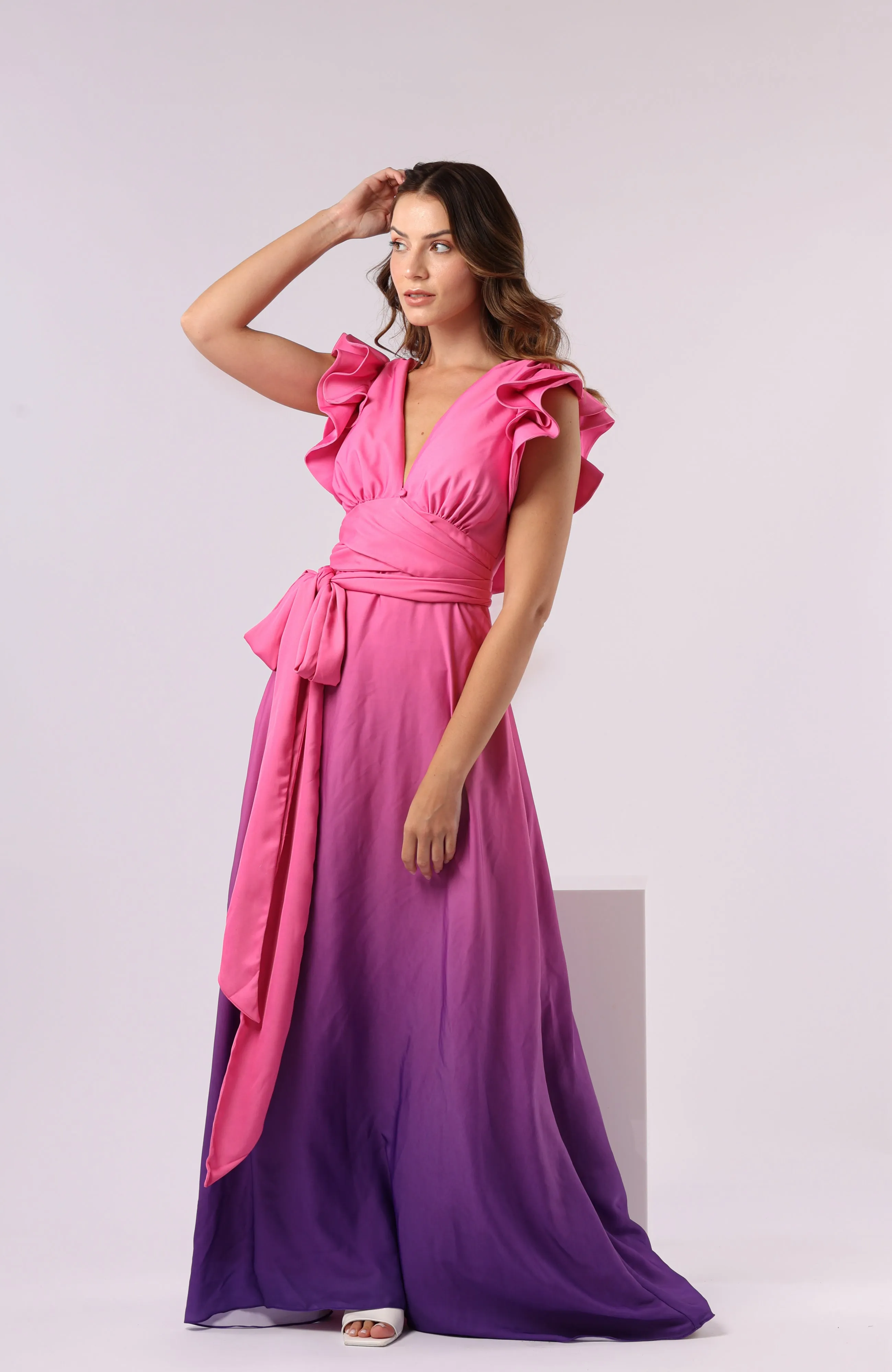 FR Cloud Long Dress Pink